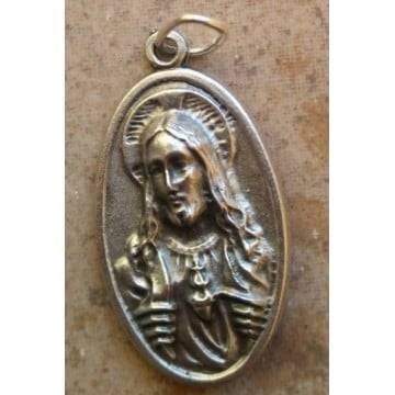 Duży medal Sacred Heart - srebrny